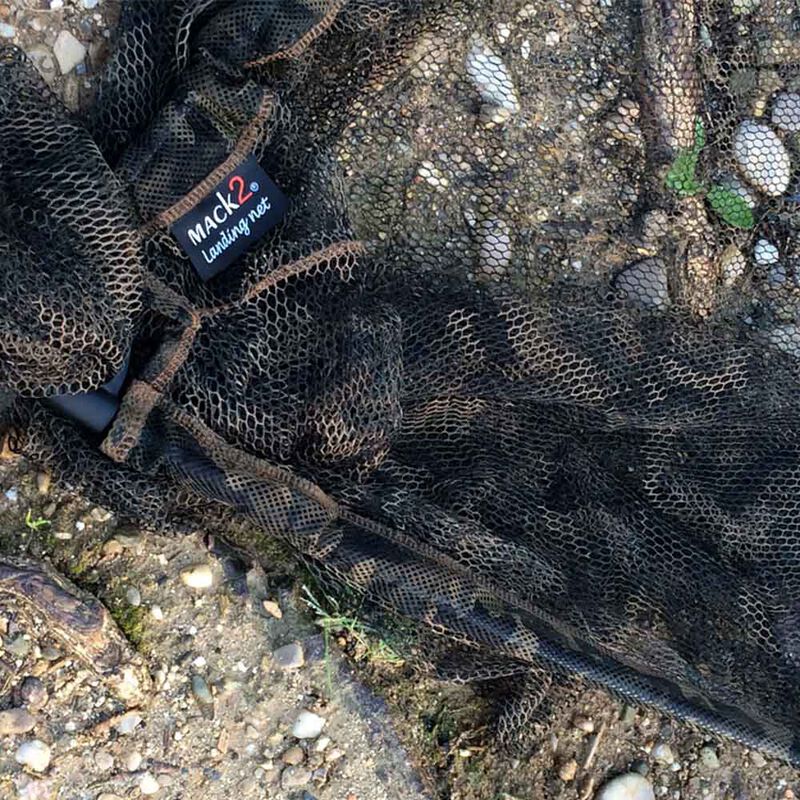 Filet pour épuisette carpe mack2 camo landing net mesh renforced 42 105cm  - Epuisettes pêche à la carpe