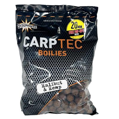 Bouillettes Dynamite Baits CarpTec Halibut & Hemp 20mm 1.8kg - Denses | Pacific P&ecirc;che