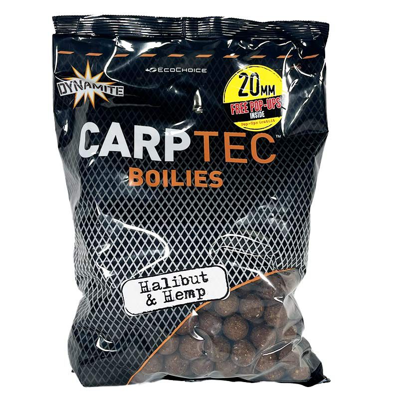 Bouillettes Dynamite Baits CarpTec Halibut & Hemp 20mm 1.8kg - Denses | Pacific P&ecirc;che
