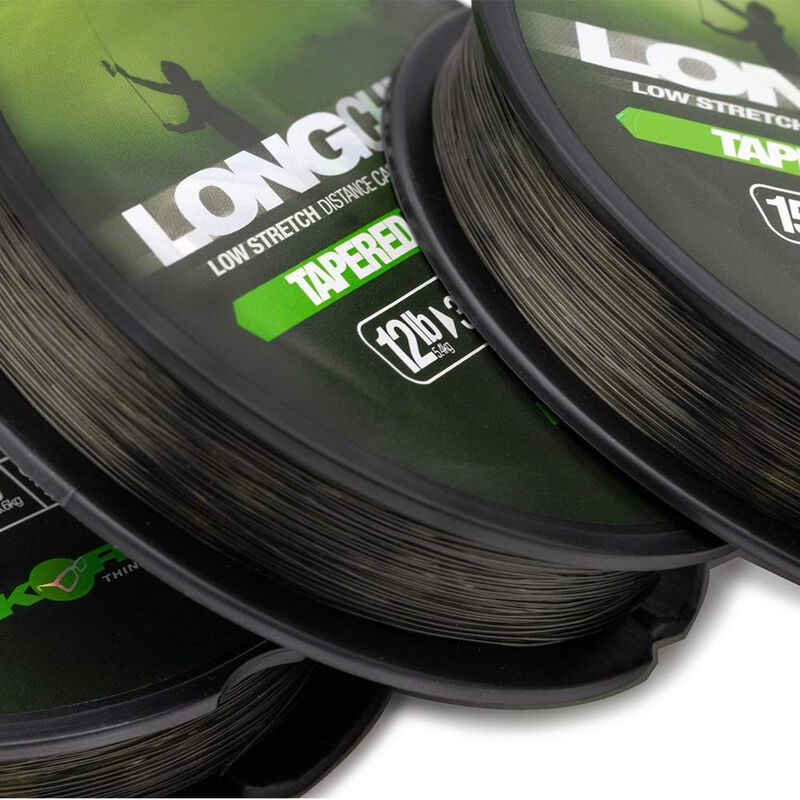 Tresse Korda LongChuck Tapered verte 15-30lb/0.33-0.47mm - Tresse | Pacific P&ecirc;che