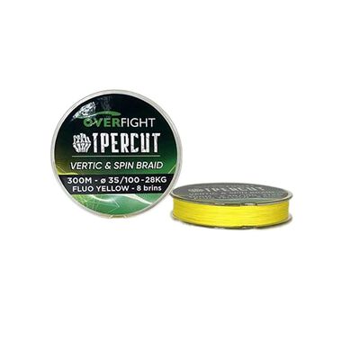 Tresse Overfight Ipercut Spin and Vertic Braid yel 300m - Tresses | Pacific P&ecirc;che