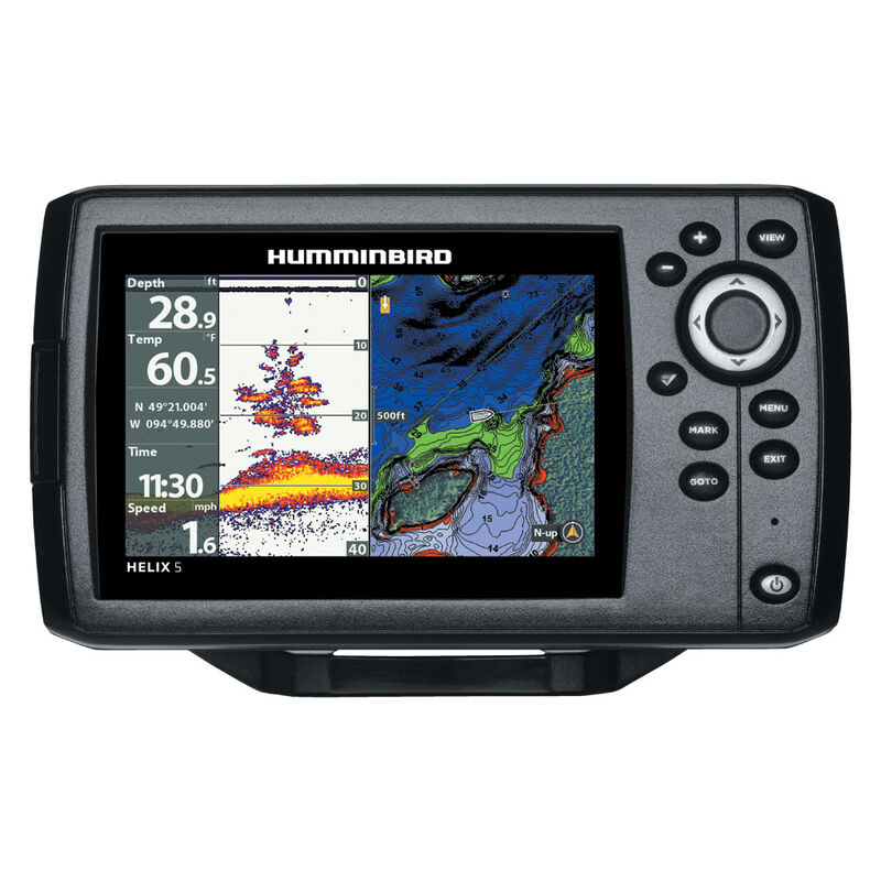 Combine sondeur / gps humminbird helix 5g2 hd 2d sonde ta+t° 83/200khz - Sondeurs/Gps | Pacific Pêche