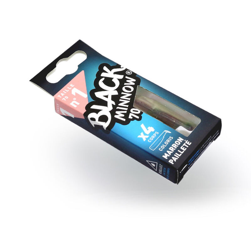 Leurre souple fiiish corps black minnow 70 7cm (x4) - Shads | Pacific Pêche