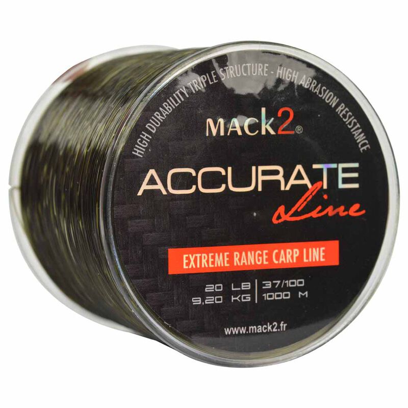Nylon carpe mack2 accurate line 1000 m - Monofilament | Pacific Pêche