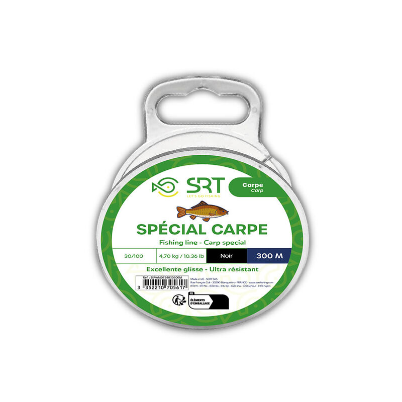 Nylon carpe Sert Spécial carpe 300m noir - Monofilament | Pacific Pêche