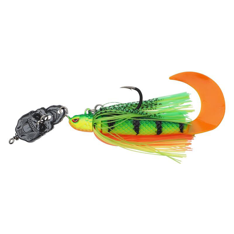 Chatterbait Madcat Skull Blade Jig XL 75 g &ndash; 7/0 - M&eacute;talliques | Pacific P&ecirc;che