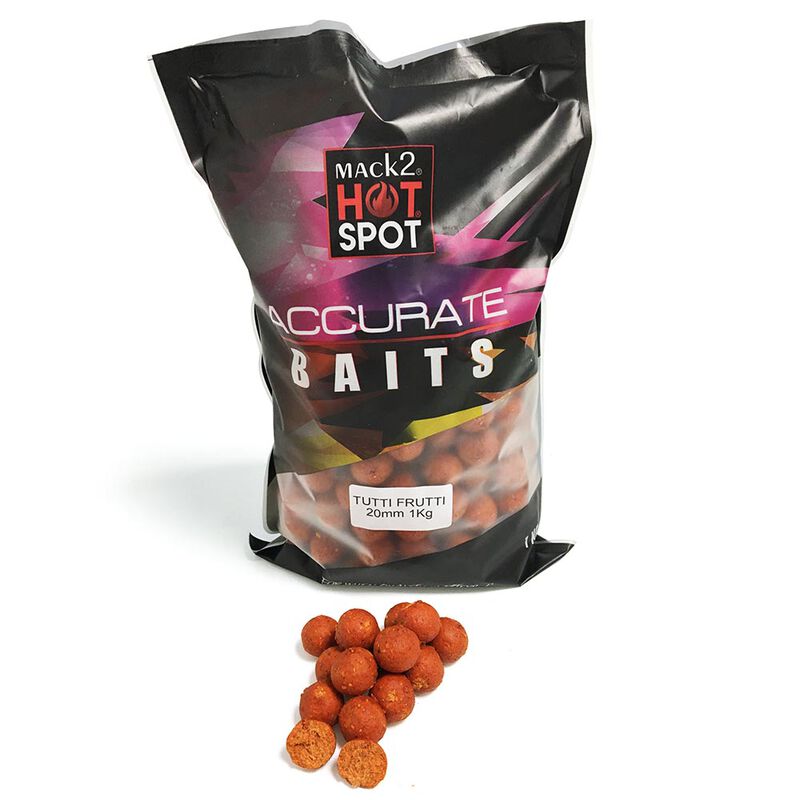 Bouillettes carpe mack2 accurate boilies tutti frutti 20mm 1kg - Denses | Pacific P&ecirc;che