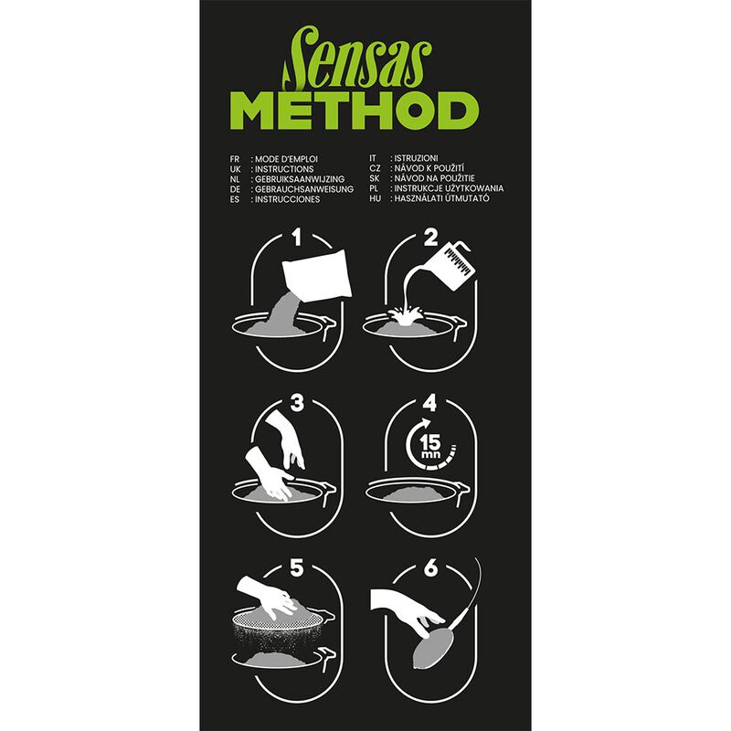 Amorce Feeder Sensas Method Mix Natural Scopex 1kg - Amorces | Pacific P&ecirc;che