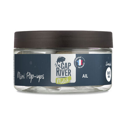Mini pop-ups Cap River 8 et 10 mm AIL (pot 25g) - Dumbells / Bouillettes | Pacific Pêche