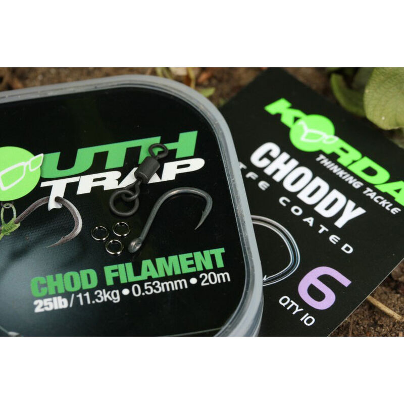 Nylon Korda Mouth Trap Chod Filament 20m - Monofilaments BDL | Pacific P&ecirc;che