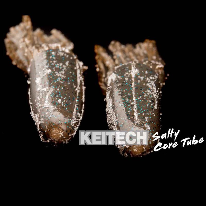 Leurre Souple Tube Keitech Salty Core Tube 8,9cm (x6) - Tubes / Octopus | Pacific P&ecirc;che
