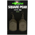 Plomb &agrave; &eacute;merillon korda square pear swivel (x2) - Emerillons | Pacific P&ecirc;che