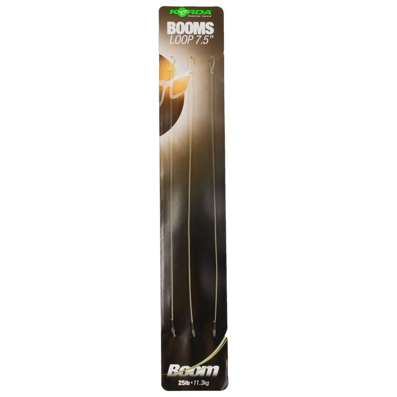 Avançon pour bas de ligne carpe korda boom 7.5" loop 19cm (x3) - Bas de Ligne Montés | Pacific Pêche