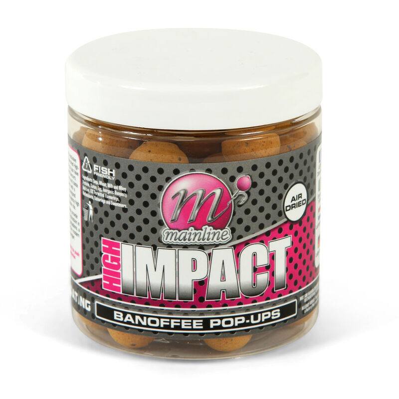 Bouillettes flottantes carpe mainline high impact pop up banofee 15mm - Flottantes | Pacific Pêche
