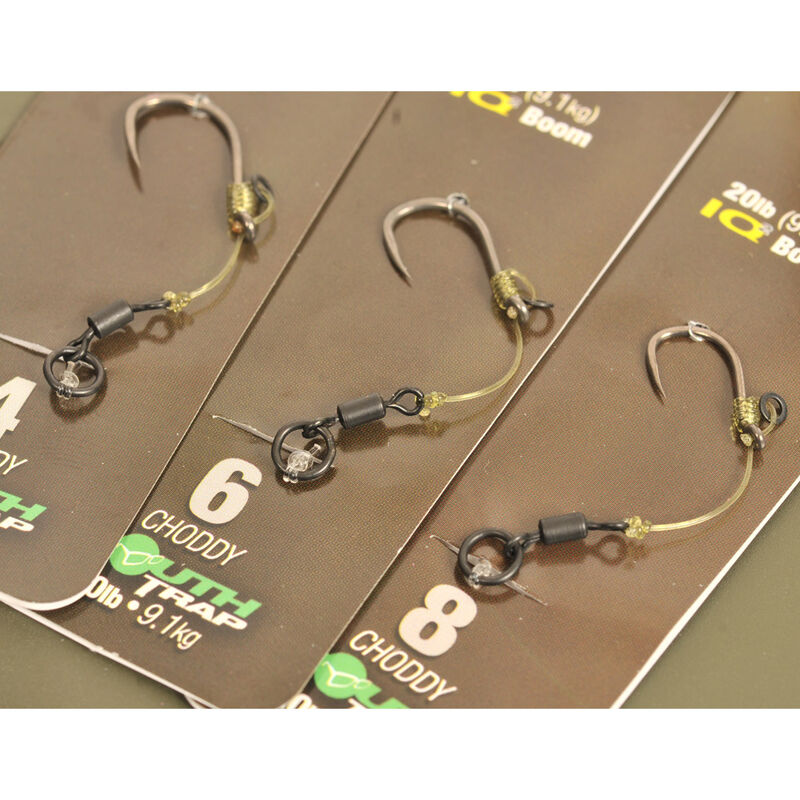 Bas de ligne carpe korda hinge rig choddy barbless mt + iq2 20lb - Bas de Ligne Montés | Pacific Pêche