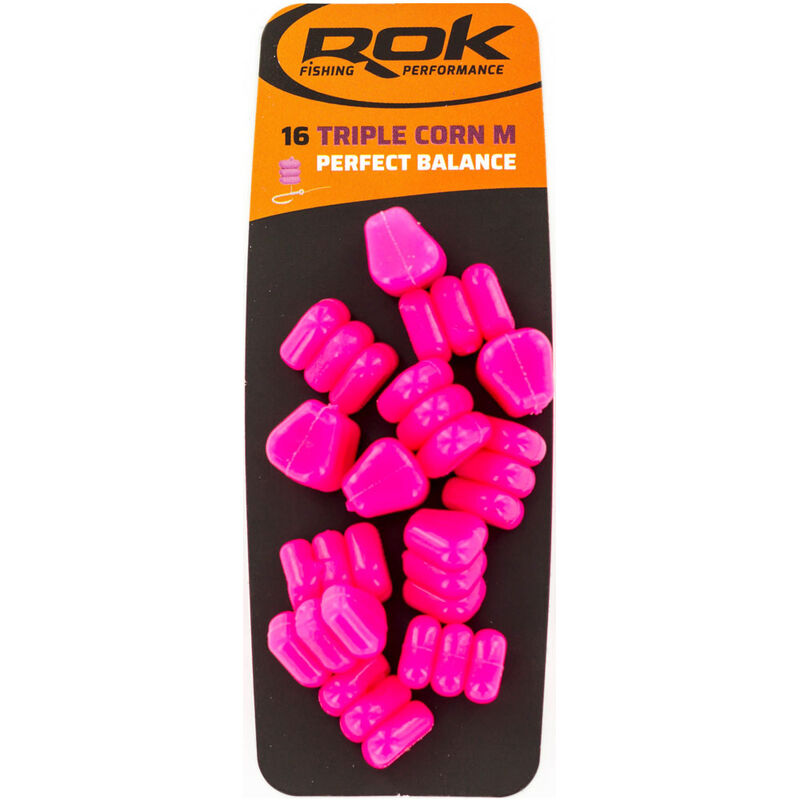 Ma&iuml;s artificiels carpe rok triple corn m perfect balance (x16) - Imitations | Pacific P&ecirc;che