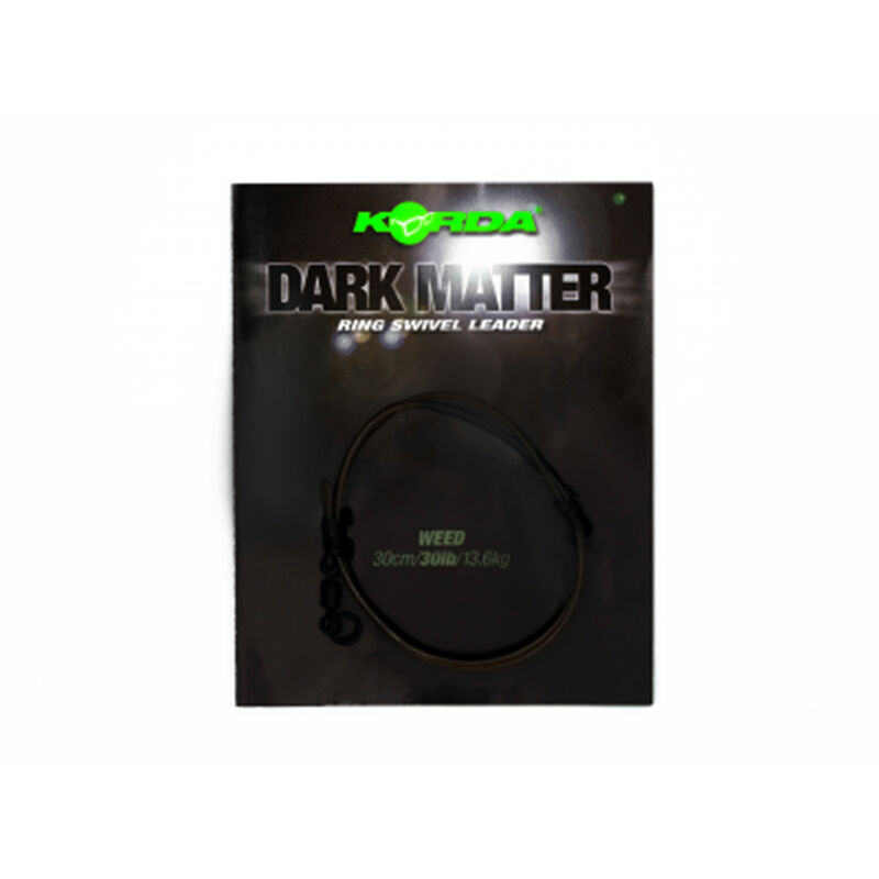 Leader Korda Dark Matter Leader Ring Swivel 30 lb 30 cm - Leaders | Pacific P&ecirc;che