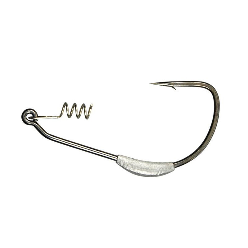 Hameçon texan plombé carnassier gamakatsu weighted superline spring lock (x4) - Simples | Pacific Pêche