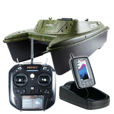 Bateau Amorceur Anatec Maxboat Oak + Brushless + T&eacute;l&eacute;commande DE-SR07 + Sondeur ALF500 - Bateaux Amorceurs | Pacific P&ecirc;che