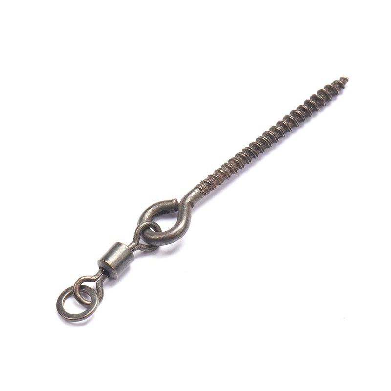 Vis à appâts nash swivel bait screw (10 vis par pochette) - Accroche appâts | Pacific Pêche