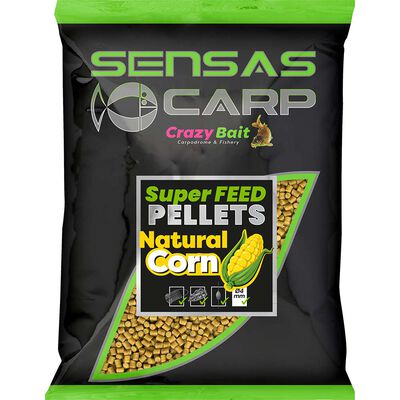 Pellet Sensas Super Feed Natural Corn 650 g - Pellets | Pacific P&ecirc;che