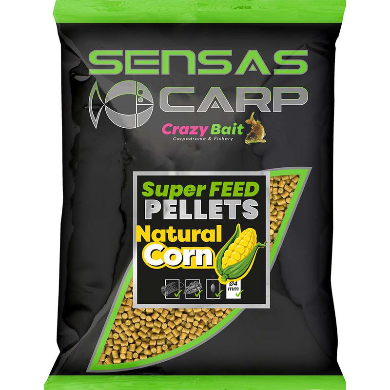 Pellet Sensas Super Feed Natural Corn 650 g - Pellets | Pacific P&ecirc;che