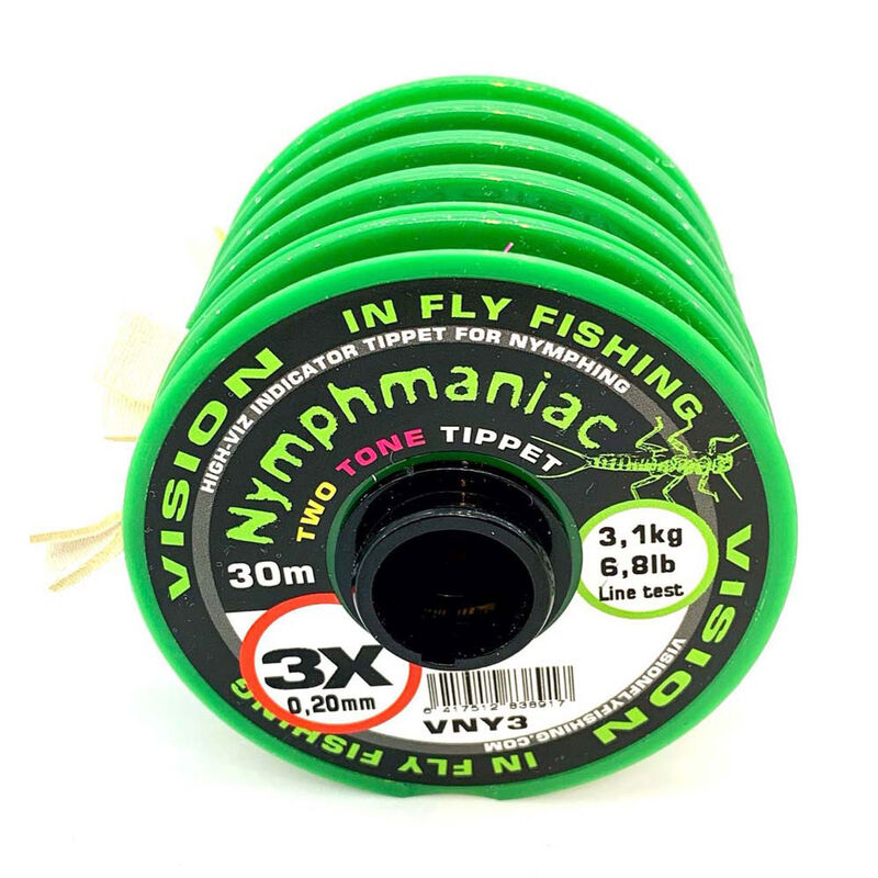 Nylon Indicateur Vision Nymphmaniac Two Tone Tippet 30m - Indicateurs | Pacific P&ecirc;che