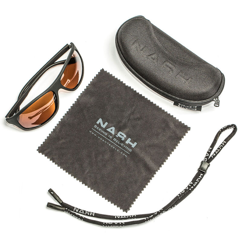 Lunettes polarisantes nash amber wraps - Lunettes | Pacific Pêche
