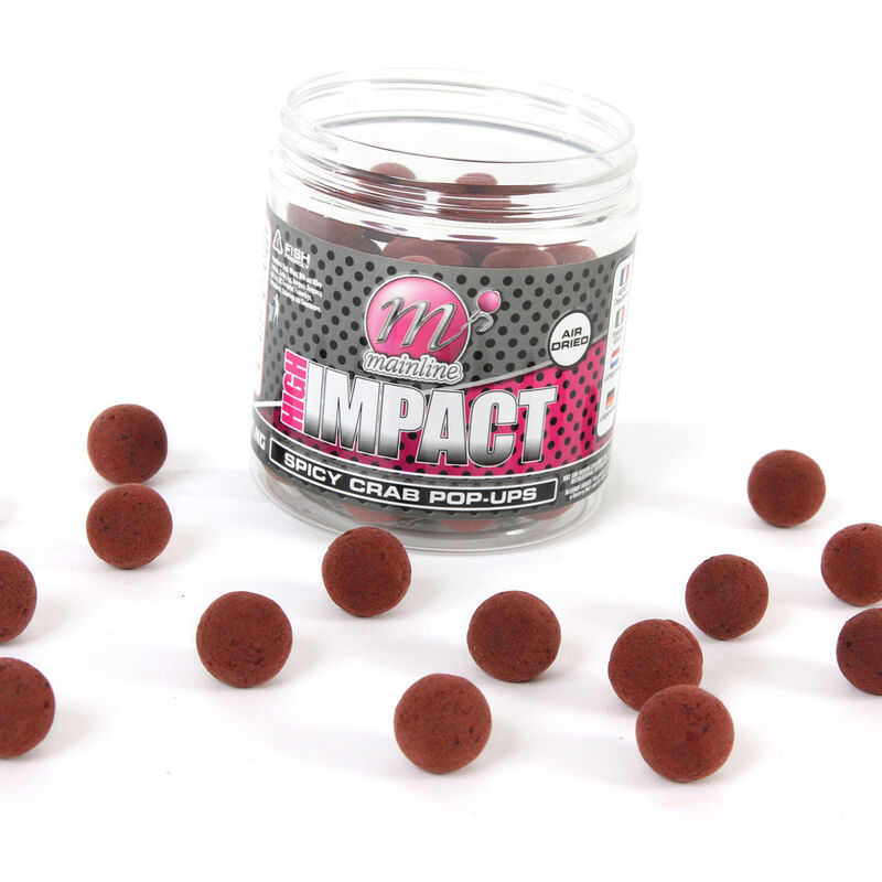 Bouillettes flottantes carpe mainline high impact pop up spiced crab 15mm - Flottantes | Pacific P&ecirc;che