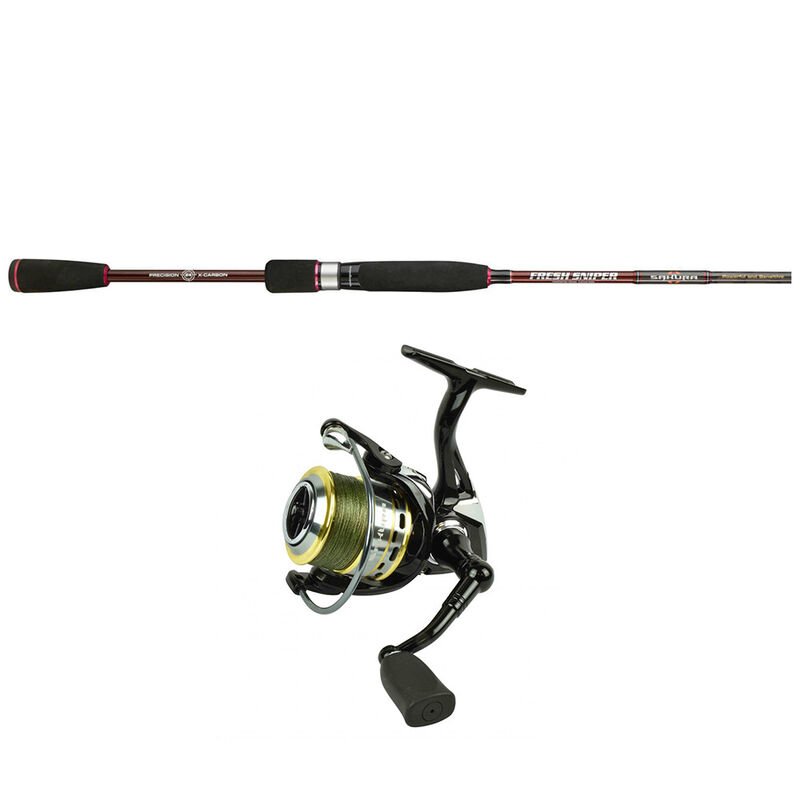 Ensemble Spinning Sakura 1.98m, 3-10.5g + Alendo 2004 Fd + Tresse 0.12mm - Packs et ensembles | Pacific Pêche