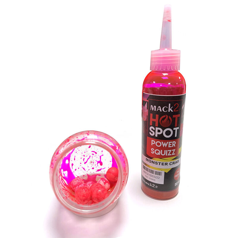 Booster carpe mack2 power squizz Monster Crab 150ml - Boosters / dips | Pacific Pêche
