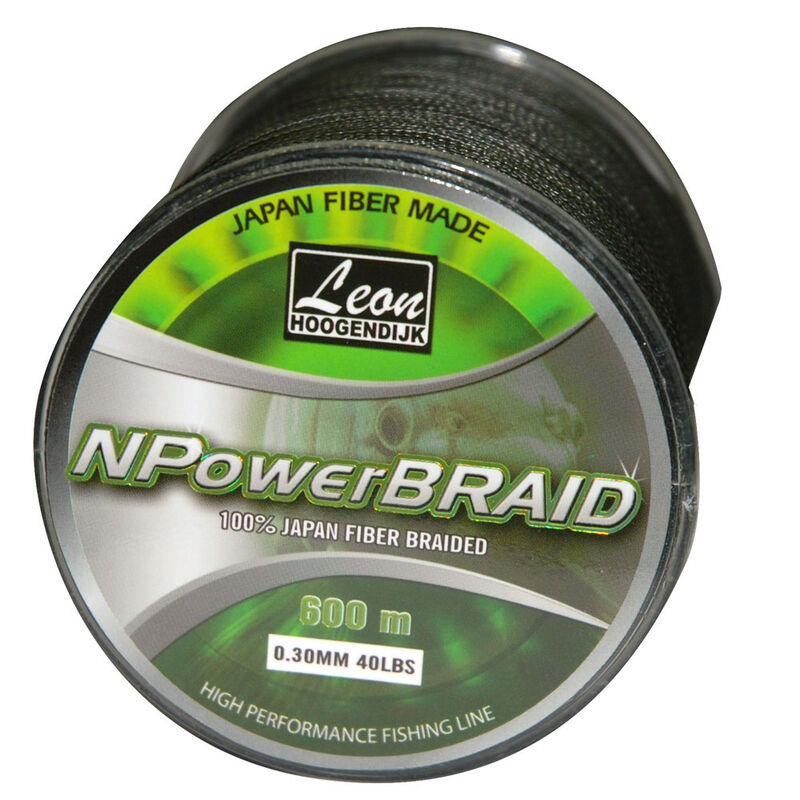 Tresse carpe leon hoogendijk n power braid 40lbs 0.30mm 600m - Tresse | Pacific P&ecirc;che