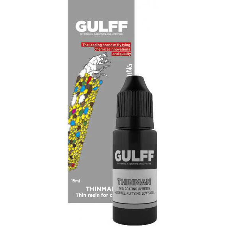 R&eacute;sine uv gulff thinman clear15 ml (fine et transparente) - Vernis | Pacific P&ecirc;che