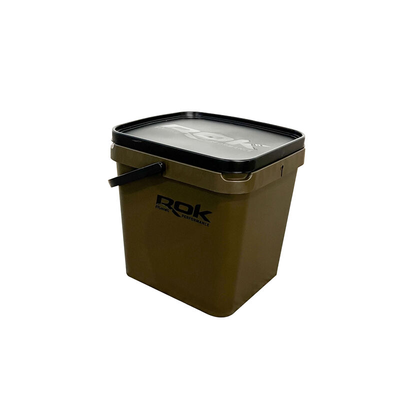 Seau Rok 17L Green Square Bucket avec couvercle - Seaux | Pacific P&ecirc;che