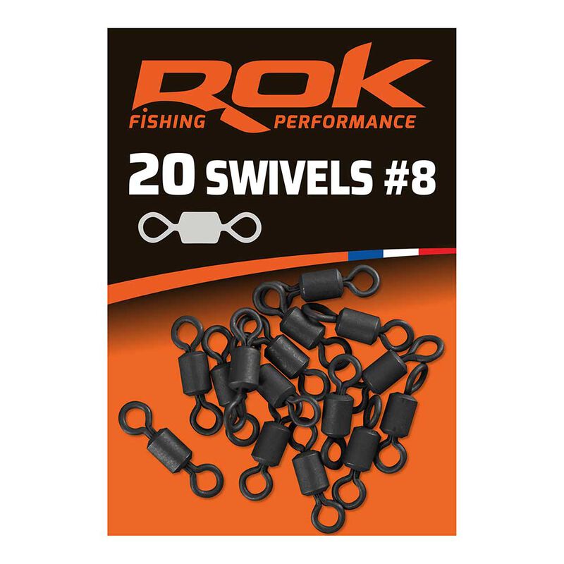 Emerillon rok swivel 8 - pochette de 20 - Emerillons carpe | Pacific P&ecirc;che