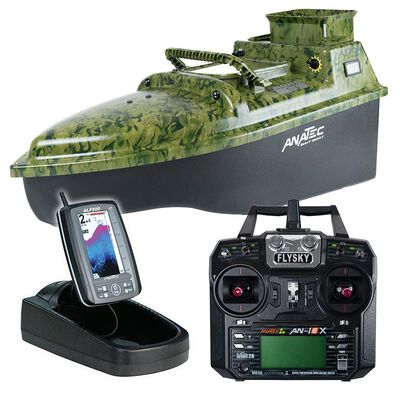 Bateau Amorceur Anatec Monocoque S IVY + T&eacute;l&eacute;commande AN-i6X + Sondeur ALF500 - Bateaux Amorceurs | Pacific P&ecirc;che