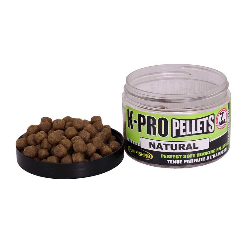 Pellet d'eschage funfishing k-pro natural 60g - Pellets Mous | Pacific Pêche