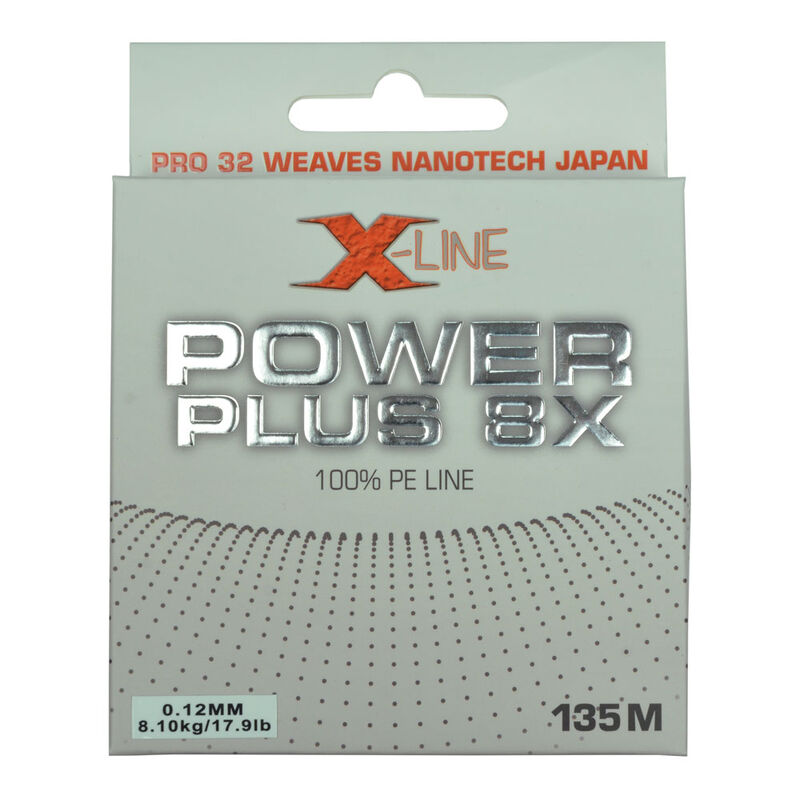 Tresse X-Line Power Plus 8x Jaune 135m - Tresses | Pacific P&ecirc;che
