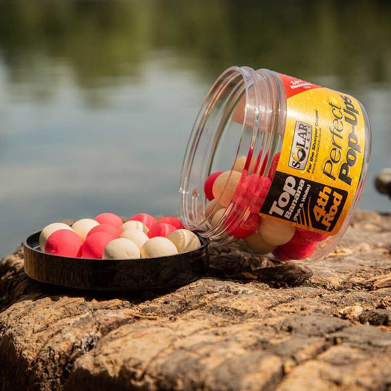 Bouillettes flottantes carpe solar pink and white top banana pop ups - Flottantes | Pacific P&ecirc;che