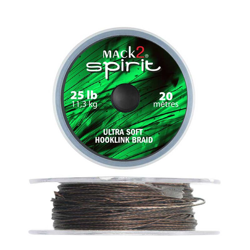 Tresse à bas de ligne carpe mack2 spirit ultra soft hooklink braid 20m - Tresse BDL | Pacific Pêche