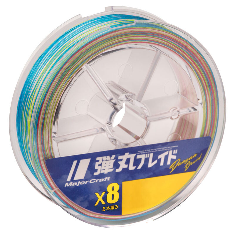 Tresse multicolor majorcraft dangan braid 8 brins 300m - Tresses | Pacific P&ecirc;che