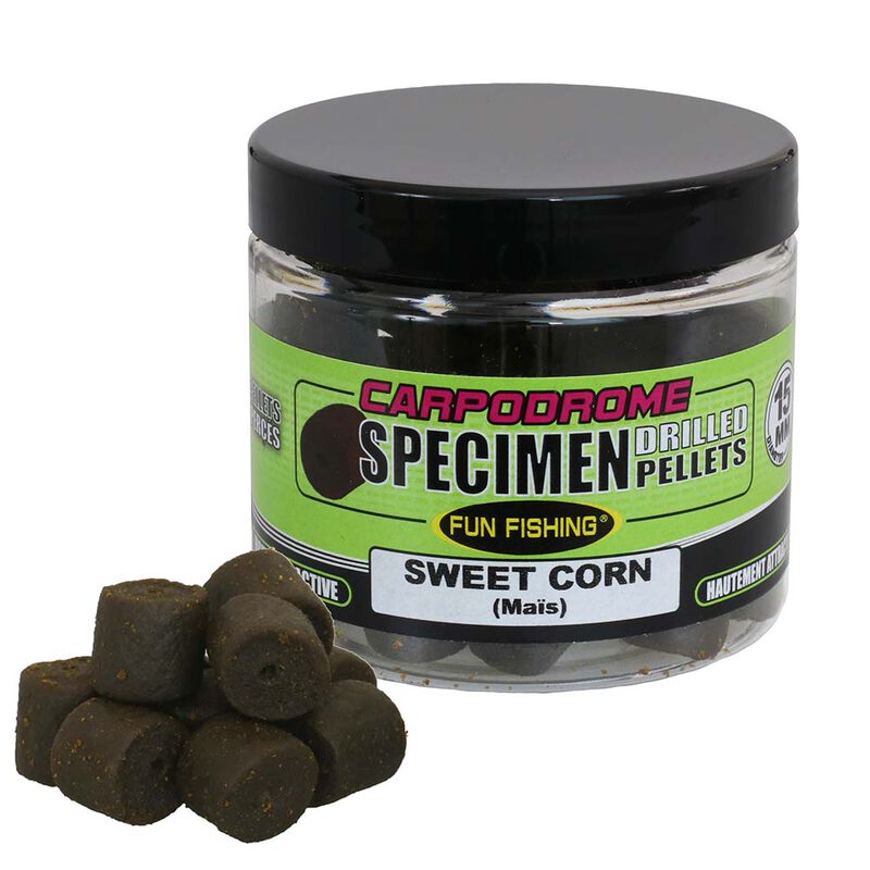 Pellets Percés Fun Fishing Sweet Corn 15mm 80gr - Pellets | Pacific Pêche