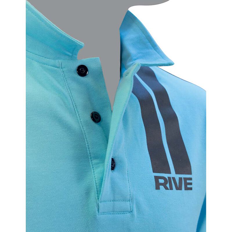 Polo manches courtes rive pour homme couleur aqua - Polos | Pacific P&ecirc;che