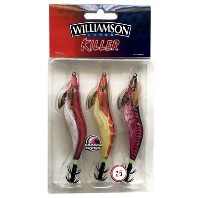 Pack de 3 turluttes Williamson KILLER SHRIMP KIT 2.5# 8cm 11g - Turluttes | Pacific Pêche