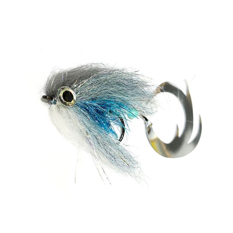 Streamer Brochet SILVERSTONE Twister Argent/Bleu 17cm - Streamers | Pacific P&ecirc;che