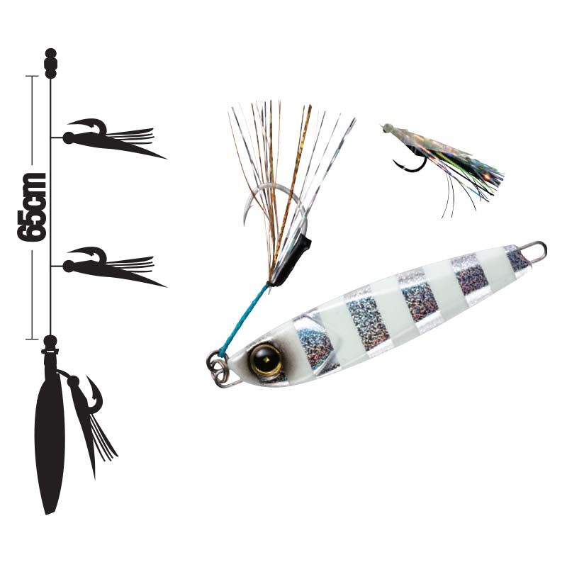 Mitraillette jig Hayabusa SABIKI EX450 20G - Trains de Plumes | Pacific P&ecirc;che