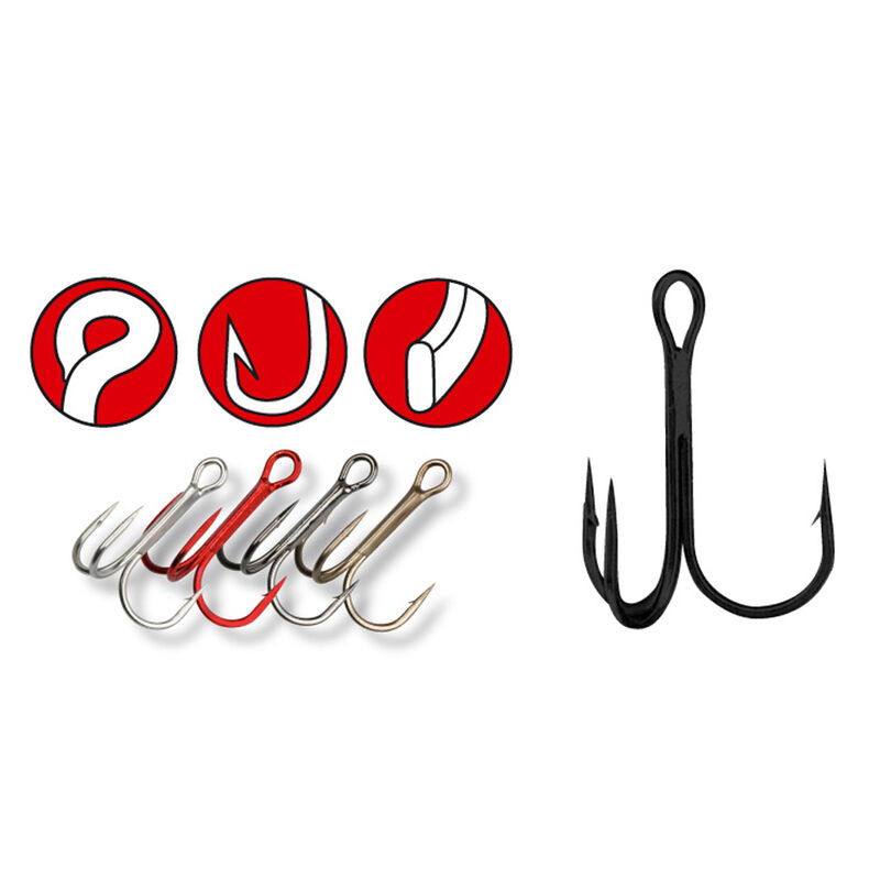 Hameçons triples gamakatsu treble 13 nickel (x10) - Triples | Pacific Pêche