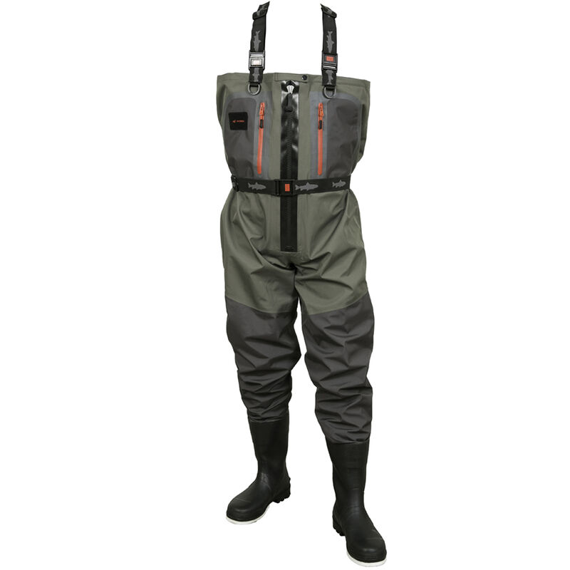 Waders respirant hydrox evolution zip avec bottes - Respirant | Pacific Pêche