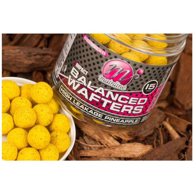 Bouillettes &eacute;quilibr&eacute;es carpe mainline high impact balanced wafters h/l pineapple - Equilibr&eacute;es | Pacific P&ecirc;che