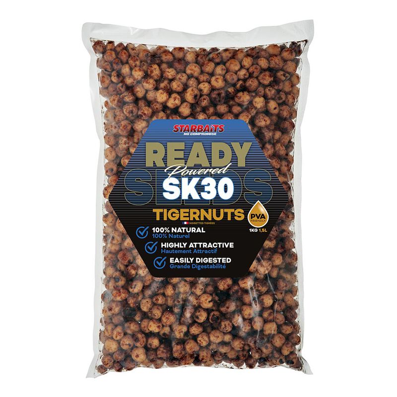 Graines Cuites Starbaits Ready Seed SK30 Tigernuts - Pr&ecirc;tes &agrave; l'emploi | Pacific P&ecirc;che